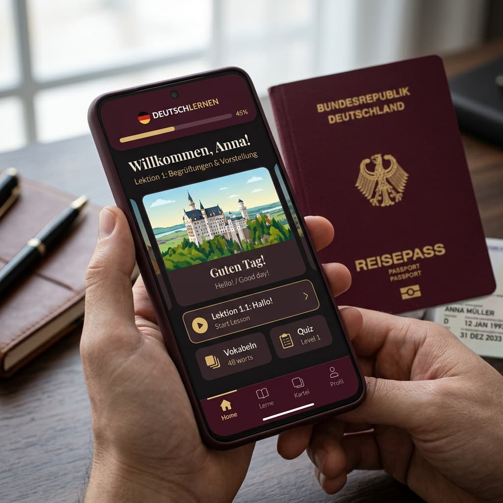 B1 German Citizenship App Interface