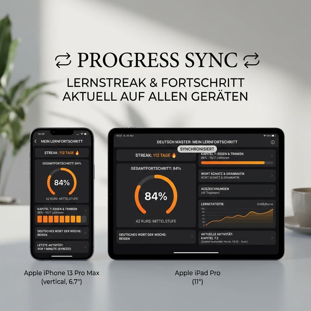 Multi-device progress sync